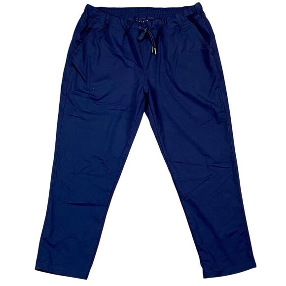 Yogipace Women’s Blue Drawstring Pull-on Elastic Waist Pants Large - Picture 1 of 9